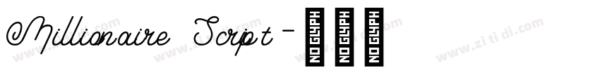 Millionaire Script字体转换